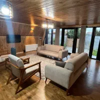 کلبه چوبی نوساز باجکوزی|اجارهٔ کوتاهمدت ویلا و باغ|چالوس, |دیوار