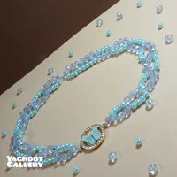 گردنبند کریستالی دو لاین