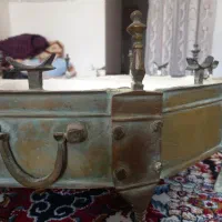 منقل قدیمی برنجی سماور|کلکسیون اشیاء عتیقه|خمینی‌شهر, |دیوار