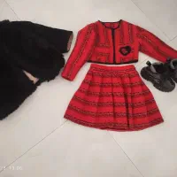 پالتو خز با آسترکت ودامن مخصوص یلدابوت ورنی سای26|کفش و لباس بچه|تهران, والفجر (افسریه)|دیوار