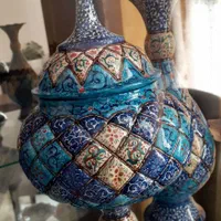 ظروف مس ولعاب میناکاری|صنایع دستی و سایر لوازم تزئینی|اصفهان, بابوکان|دیوار