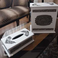 جا دستمالی و سطل آشغال