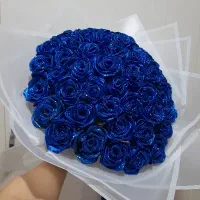 دسته گل جاویدان ۵۳شاخه شاین دار