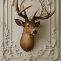 دیوار کوب گوزن و اسب