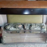 بخاری برقی مدل شومینه  دو شعله. سالم