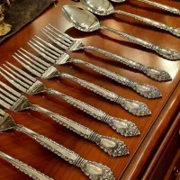 سرویس قاشق چنگال سیاه قلم