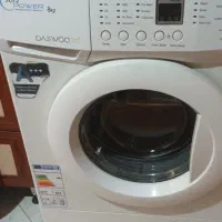 لباسشویی اتو مات سفید دوو ۸ کیلویی در حد بسیار نو
