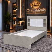 تخت تک نفره دو درب بتنی (صنایع چوبی خاص)