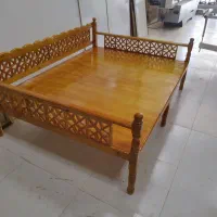 تخت سنتی چوب روس|مبلمان خانگی و میز عسلی|خرم‌آباد, |دیوار