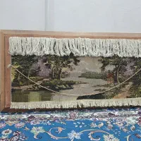 تابلو فرش دستبافت قدیمی|تابلو فرش|تکاب, |دیوار