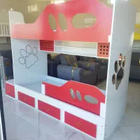 تخت دو طبقه (سه خواب)|تخت و سرویس خواب|بیرجند, |دیوار