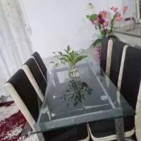 مبل فروشی در مزایده و میز غذا خوری شش نفره|مبلمان خانگی و میز عسلی|نصر آباد, |دیوار