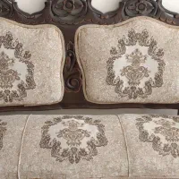مبل تاج دار نه نفره چوب گردو وتمیز|مبلمان خانگی و میز عسلی|اصفهان, رکن الدوله غربی|دیوار