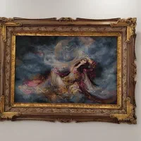 تابلو فرش دستباف ابریشم