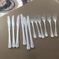 چاقو و چنگال استیل هخامنشی نو استفاده نشده