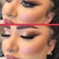 رنگ مو،میکاپ و شنیون