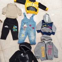 لباس کاپشن هودی سرهمی بچگانه ست رایگان