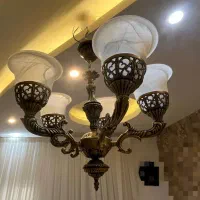 لوستر ۵ شاخه برنز