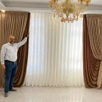 پرده آماده حریر شاین کرپ پتینه ،کتان طرح دار ،مخمل|پرده، رانر، رومیزی|تهران, هرندی|دیوار