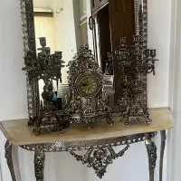 اینه شمعدان برنزی|صنایع دستی و سایر لوازم تزئینی|یزد, |دیوار