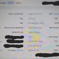 Iphone 12Promax 256g gold|موبایل|تهران, نظام‌آباد|دیوار