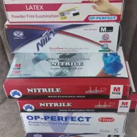 دستکش وینیل ابی و لات...