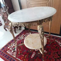 میز برنزی دو طبقه