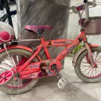 دوچرخه دخترانه صورتی در حدنو