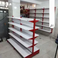 فروش قفسه مغازه ۲۰ ردیف خود ایستا ۵ طبقه دو طرفه