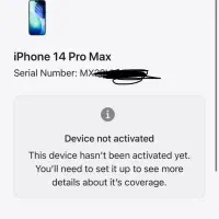 Iphone 14 pormax 256 ZA/A notactive|موبایل|تهران, آشتیانی|دیوار