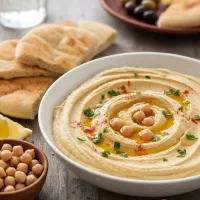 حمص پیش غذای عربی هوموس