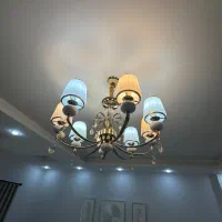 لوستر ۸ شعله|لوستر و چراغ آویز|گرگان, |دیوار