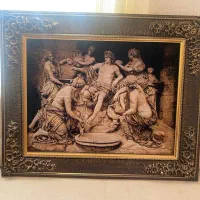 تابلوفرش دستبافت با قاب چوبی