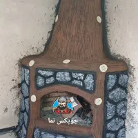 آلاچیق آبنما نمای باغ طرح چوب باربیکیو شومینه نرده|خدمات پیشه و مهارت|سنندج, |دیوار