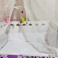 تخت و‌گهواره کودک کاملا نو و تمیز