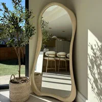 آینه فریم دار چوبی دفرمه راش کد38