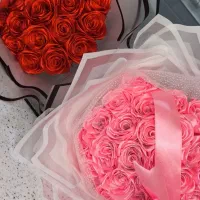 دسته گل آماده روبانی هدیه تولد|گل مصنوعی|قم, امامزاده ابراهیم|دیوار