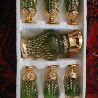 پارچ ولیوان زیبا وطلا کوب