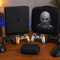 PS4 Slim 1TB فول گیم ، ۵ دسته ، کیف و پایه شارژ