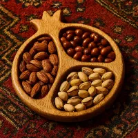 اردور خوری انار مخصوص شب یلدا ظروف چوبی عمده و تک