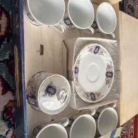سرویس فنجان و نعلبکی ۱۴ پارچه نو و استفاده نشده
