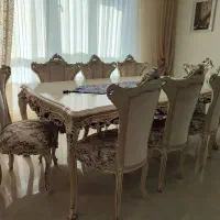 مبلمان 9نفره استیل ،غذاخوری8نفره،بوفه سه طبقه|مبلمان خانگی و میز عسلی|مشهد, هفت تیر (نه دره)|دیوار