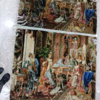 تابلو فرش دستبافت پیانوزن بزرگ زرع ونیم چله ابریشم|تابلو فرش|پاکدشت, پاکدشت (مامازند)|دیوار