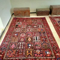 فرش خشتی دستباف قدیمی عتیقه انتیک نوستالژی 98ساله