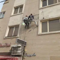 کار در ارتفاع عایق پیچ رولپلاک سنگ کنیتکس نانو|خدمات پیشه و مهارت|جم, |دیوار