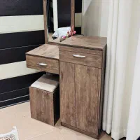 سرویس خواب یک نفره با میز ارایشی ایستاده|تخت و سرویس خواب|شیراز, فرهنگ شهر|دیوار