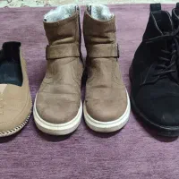 دو تا پوتین ویه کفش اسپرت همشون ساییزش ۳۷.