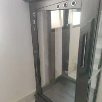 بوفه چوبی شیشه ای 3طبقه به همراه شیشه8میل طبقات|بوفه، ویترین، کنسول|مراغه, |دیوار