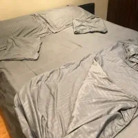 رو تختی نخی ساده هتلی ۶ تیکه د‌ونفره