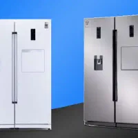 یخچال دو قلو برند کلور روسو پلاس عرض ۶۰